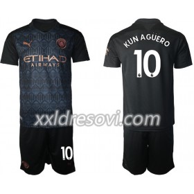 Manchester City Kun Aguero 10 Drugi Dječji Komplet Dresovi za Nogomet 2020-2021 (+ kratke hlače)